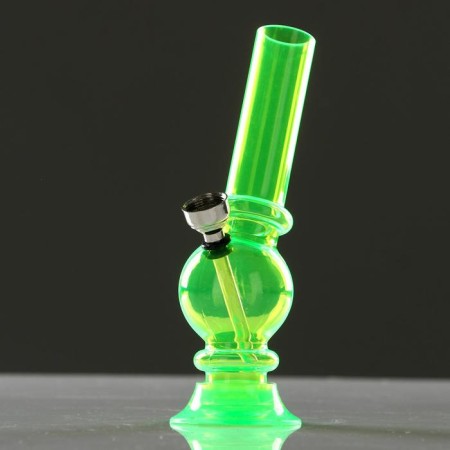 Bong, H-15 cm, "ball with leaf", acrylic, mix