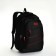 Youth backpack from lightning textiles, 5 pockets, black/red color