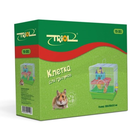 Triol N YD-301 cell for small animals, Mix flowers, 35*26*31 cm-1