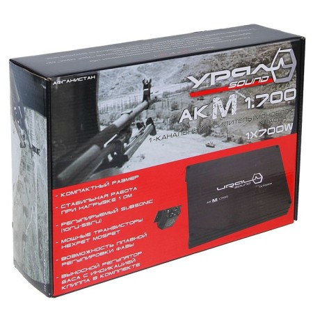 AKM 1.700 amplifier, single -channel, class D, 27.1x19.8x4.1 cm-3
