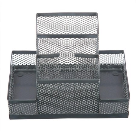 Chancellery trifle stand 4 compartments, light, metal mesh-2