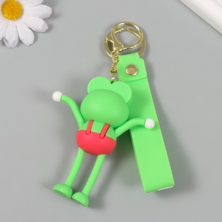Trick rubber with a carbine, a “frog” strap of arms and legs stretch out 3x4.7x8.8 cm-3