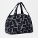 Road bag on a zipper, a suitcase holder, black / white color