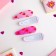 Invisibility for hair "Berries" (set 4 pcs) cherries 5 cm, pink