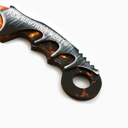 Souvenir weapon Kerambit Knock "Born to win", length 21.5 cm-2