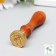 Printing for wax with a wooden handle "Dandelion" 9x2.5x2.5 cm