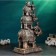 Figure "Elephants Pyramid" bronze, 18x32x50cm