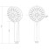 Manual shower Esko Scu855, 5 modes, d = 85 mm