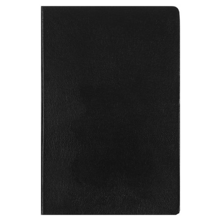 Deliciper of Leduced A5, 160 sheets Megapolis, hard cover, artificial leather, black-1