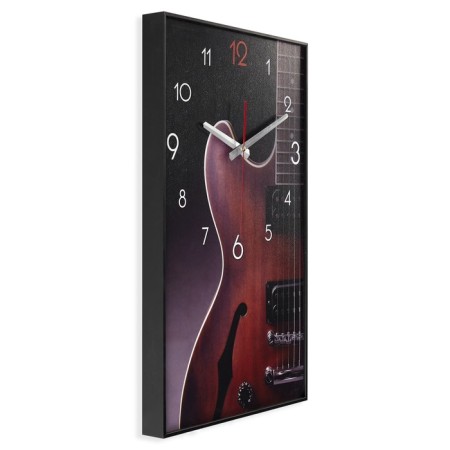 Carty clock is wall-mounted, interior "guitar", smooth move, 57 x 35 cm-1