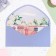 Money envelope "Congratulations!" lilac, soft-tach, embossing, 19 x 9 cm