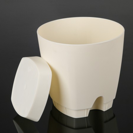 Flower pot with basal watering amsterdam, 2.5 l, cream color-1