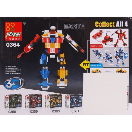 Designer "Robot", 3 assembly options, 105 parts-3