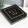 Casket tree with divisions "Dining objects" black with gold 26x24x6.8 cm