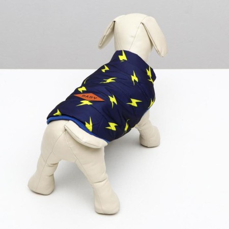 Dog jacket "Lightning", S (DS 20 cm, Osh 23 cm, OG 32 cm), dark blue-2