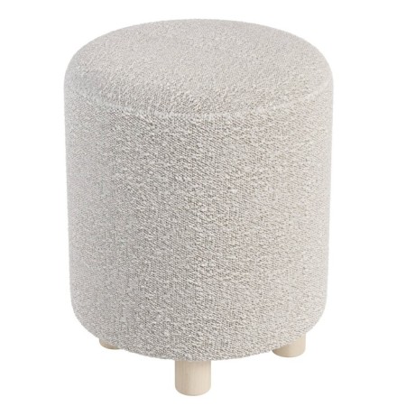 Pouf "Marta", 360 × 360 × 460 mm, Shenill fabric, color Betsy 013 / light gray-1