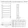 The electric heated towelputor "Dvin" J Plaza Neo, 600x500 mm, dimmer, black matte