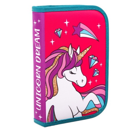 Penal frame, 1 section, 140x210x40 mm, folding pocket, tissue, Minnie Mouse and unicorn-7