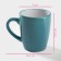 Mug ceramic share "Dyma", 360 ml, turquoise color