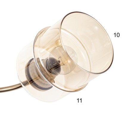 Fox chandelier 2he27 40W gold 46x20x27 cm-5