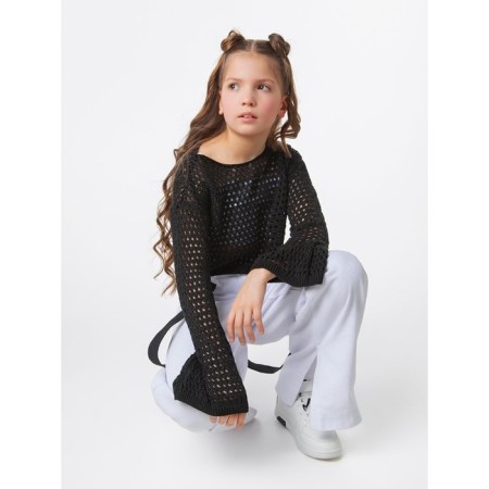 Sweater Children's Amarobaby Lattice, height 146 cm, black color-8