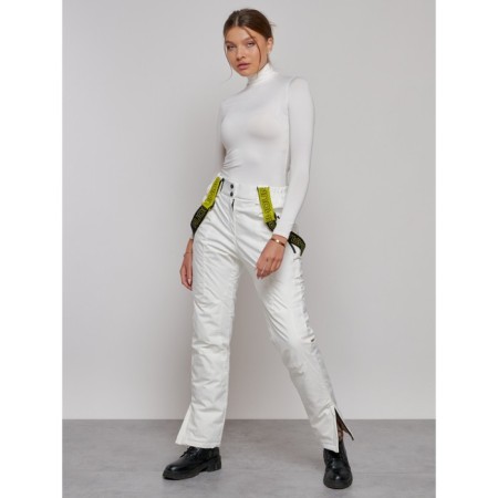 Semi -combinezone ski insulated female winter, size 48, white color-16
