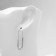 Earrings Metal "Pins" luck, color silver
