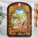 Board of Easter "Christ is risen. Family lunch", 19.5 × 27.5 cm