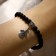 Bracelet with a suspension Mix Shar No. 6 "Shungit", 5.5cm