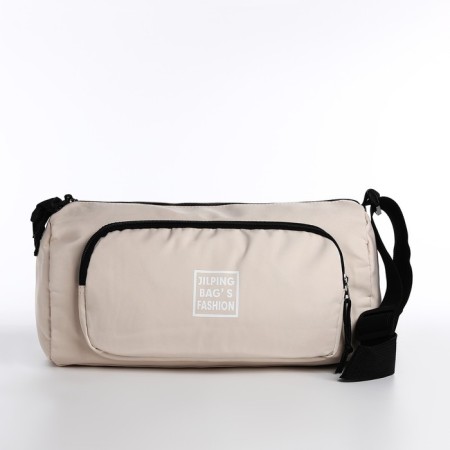 Youth bag with lightning, beige color-1