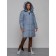 Coat insulated winter female, size 44, blue color