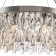 Suspended Indigo lamp, 12029/8p Chrome. 8x40W, E14, 600x600x255/1255 mm, transparent color