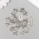 Decor Metal for creativity "Clock with cuckoo - ku -ku" 1.4x2.5 cm