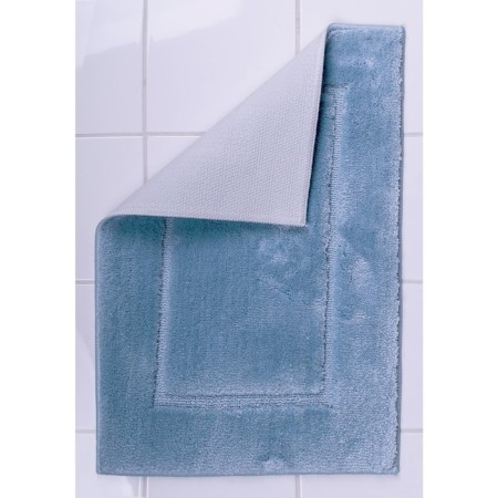 Stadion bathroom mat, blue color, 55x85 cm-1