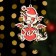 Christmas tree toy "Dragon 2024", wood, two -layer, red
