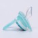 Orthodontic dummy nipple, silicone, from 3 months., "Penguin", blue color