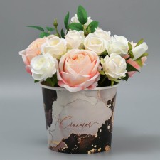 A glass for flowers 