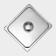 A stainless steel cover to gastrotics 2/3, 32.5 × 35.3 cm, thickness 0.8 mm