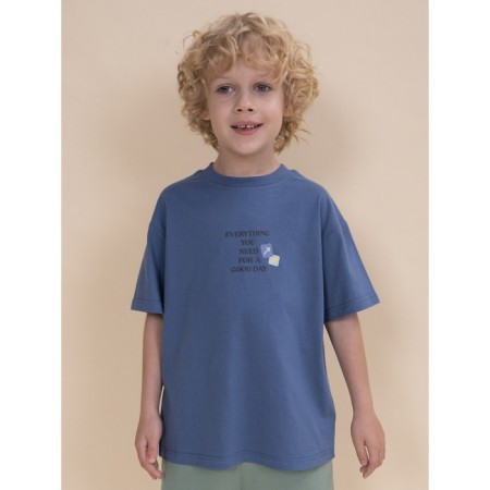 T -shirt for boys, height 92 cm, jeans color