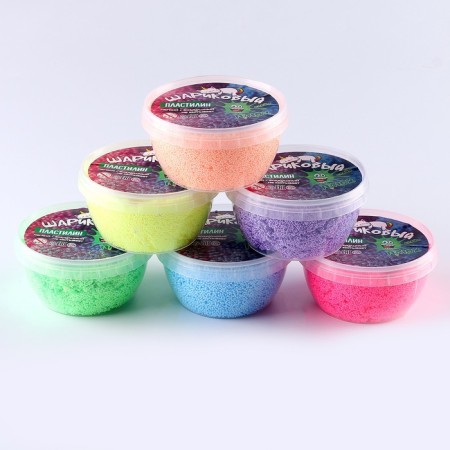 Ball plasticine, container 350 ml, mix-8