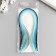 Strips for quilling 100 strips density 120 grams "Blue gradient" w. 0.5 cm dl. 39 cm