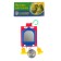 Toy for birds Double mirror with metal and plastic bells No. 2, mix