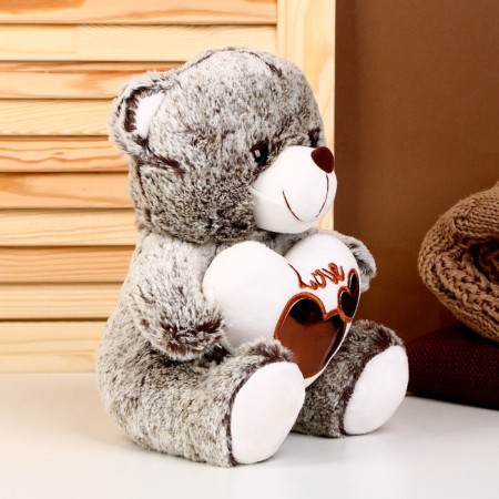 Soft toy "Mishutka with the heart", 25 cm, color mix-1