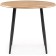Wooden Abyilin Table Metal, Oak Votan/Black 90x90x76 cm
