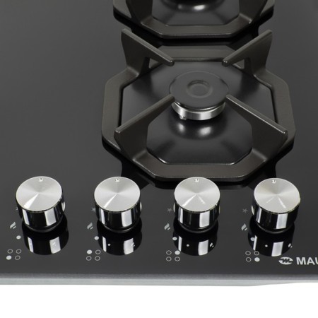 Hlect surface Maunfeld EGHG.64.2CB/G, gas, 4 burners, Black glass color-1