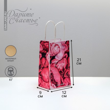Gift Crafts, Packaging, "Enjoy", 12 x 21 x 9 cm