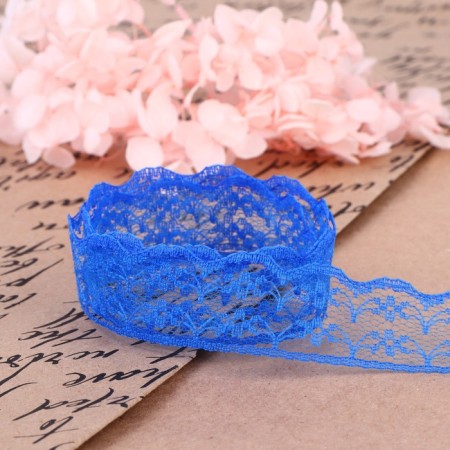 Capricon lace, 23 mm × 10 ± 1 m, color blue No. 15-2