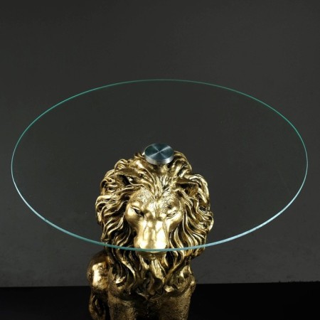 Stand - table "Leo sitting", bronze 57cm Polystone-4