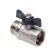 Ballic Aqualink, PN 30 tap, internal/outer thread 1 ", butterfly, nickel.