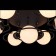 Ceiling EVOLUCE lamp. SL418.402.07. Galio. 7x60 watts, E27, 93x93x30 cm, black color